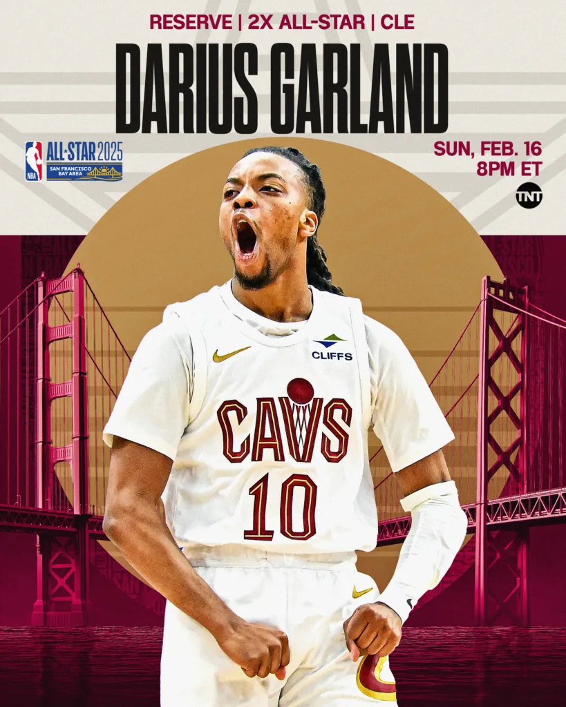 2025 NBA明星賽預備球員名單出爐:東西區明星之爭即將開打 13 Darius Garland