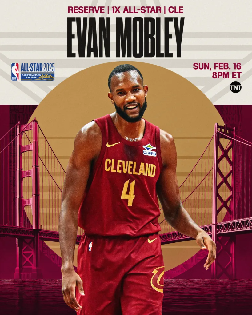 2025 NBA明星賽預備球員名單出爐:東西區明星之爭即將開打 11 Evan Mobley