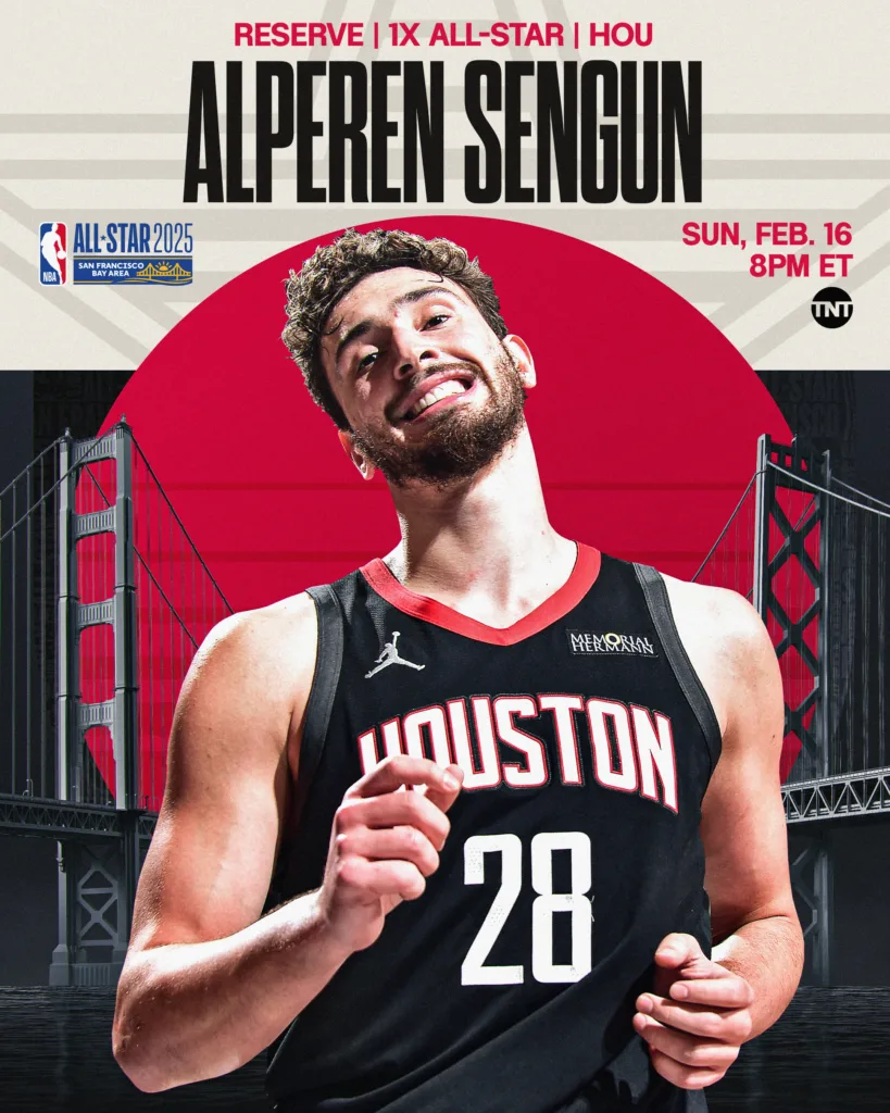 2025 NBA明星賽預備球員名單出爐:東西區明星之爭即將開打 3 Alperen Sengun